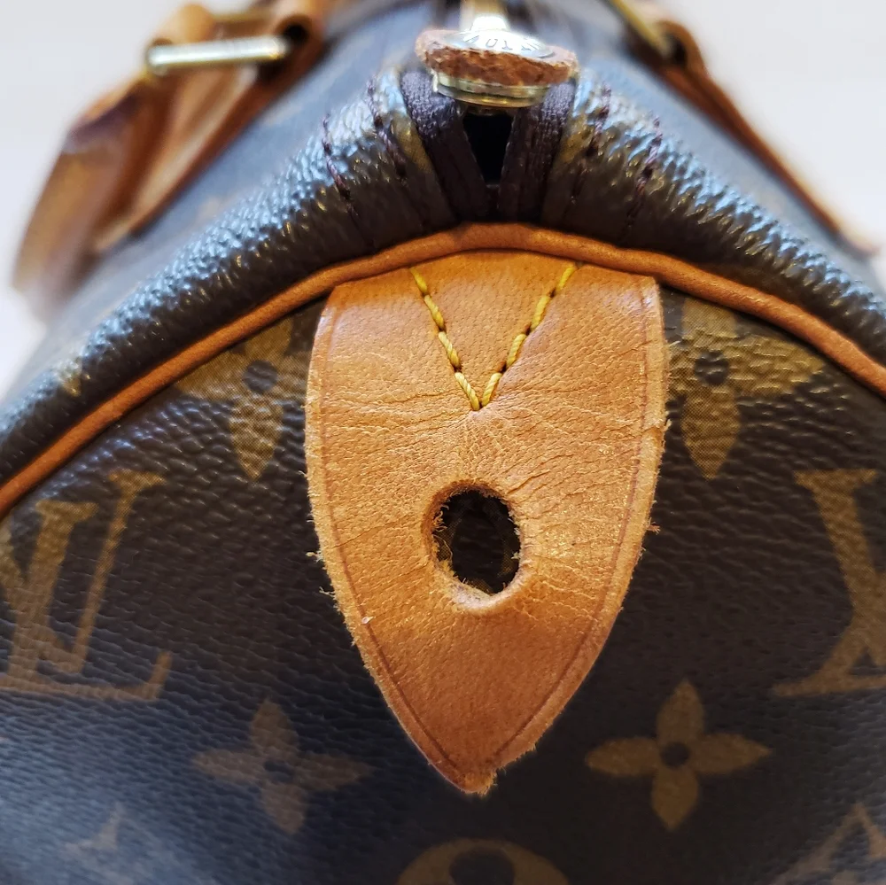 💖100% Authentic Vintage LOUIS VUITTON Monogram Speedy 30 *with FREE Bag Tag - Picture 15 of 17